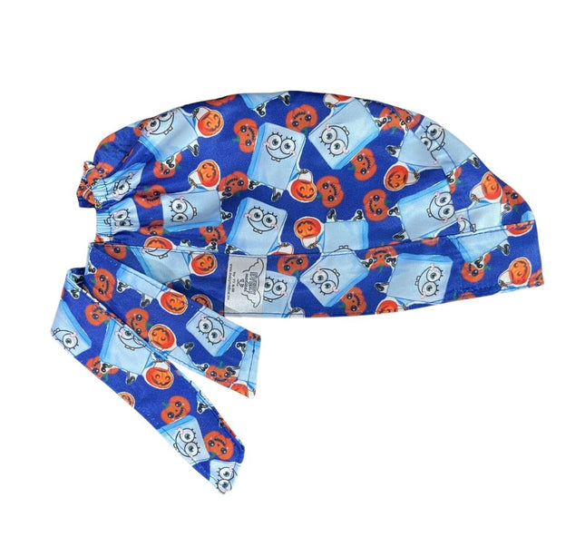 Gorro Medico Quirúrgico - Terror - Halloween - Bob Esponja - Azul