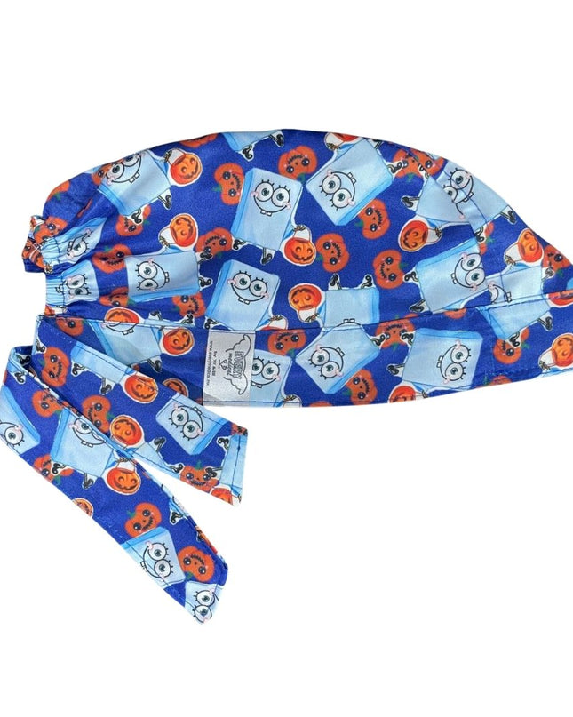 Gorro Medico Quirúrgico - Terror - Halloween - Bob Esponja - Azul