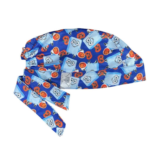 Gorro Medico Quirúrgico - Terror - Halloween - Bob Esponja - Azul