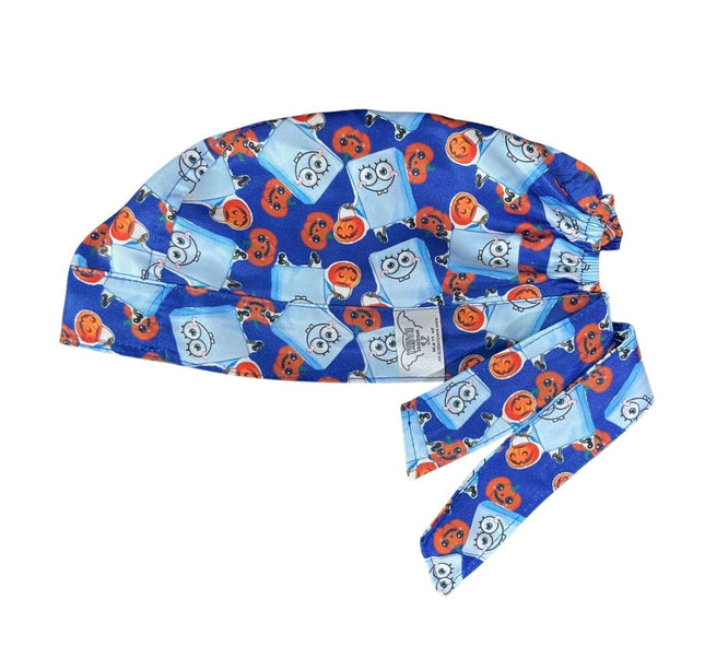 Gorro Medico Quirúrgico - Terror - Halloween - Bob Esponja - Azul