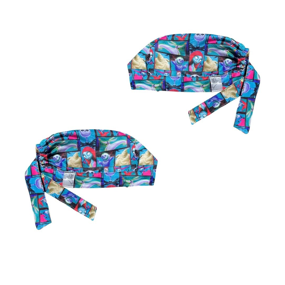 Gorro Medico Quirúrgico - Estampado - El Extraño Mundo De Jack - Azul 2