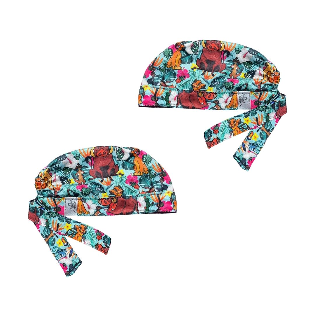 Gorro Medico Quirúrgico - El Rey León - Mufasa - Timón - Pumba - Simba - Menta