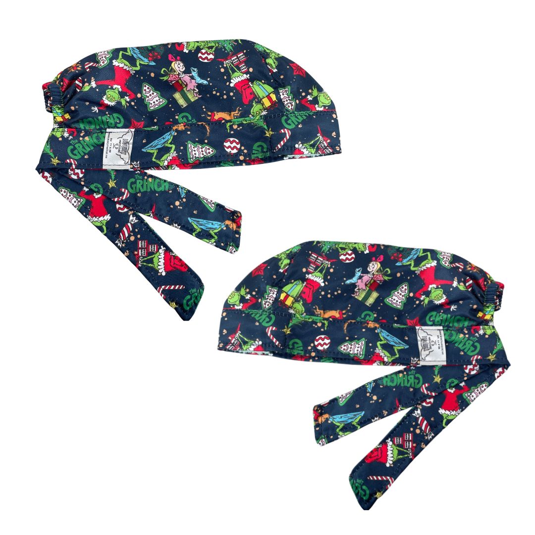 Gorro Quirúrgico - The Grinch - Navidad - Azul Marino
