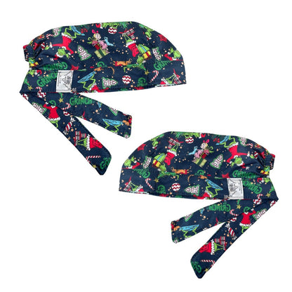 Gorro Quirúrgico - The Grinch - Navidad - Azul Marino