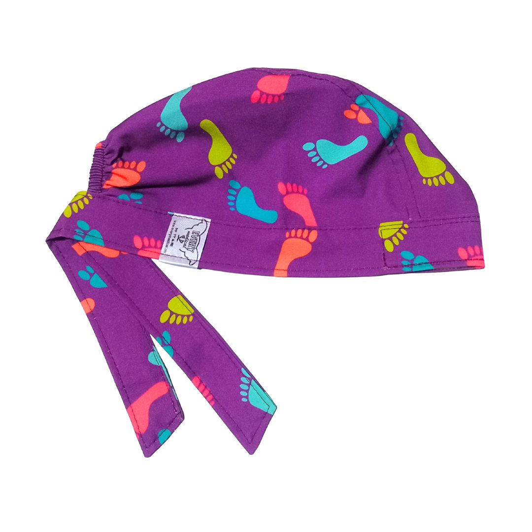 Gorro Medico Quirúrgicoenfermeria Clinicapodologia Pies Foot morado