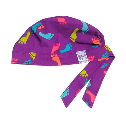 Gorro Medico Quirúrgicoenfermeria Clinicapodologia Pies Foot morado