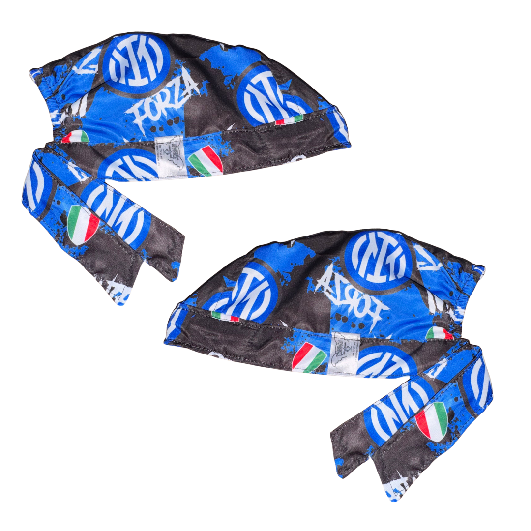 Gorro Medico Quirúrgico Futbool Inter De Milan Forza Azul Unitalla