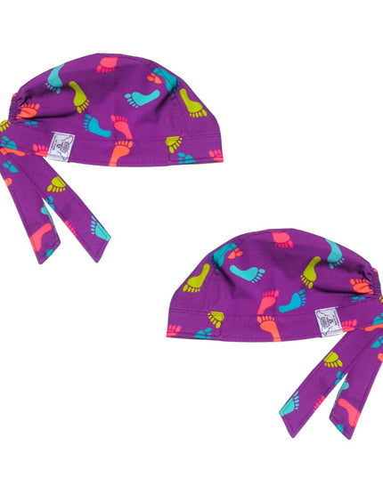 Gorro Medico Quirúrgicoenfermeria Clinicapodologia Pies Foot morado