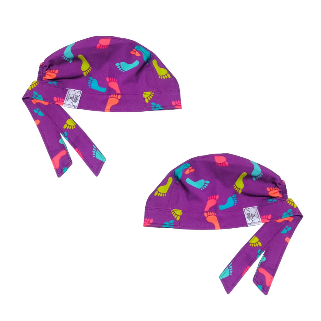Gorro Medico Quirúrgicoenfermeria Clinicapodologia Pies Foot morado