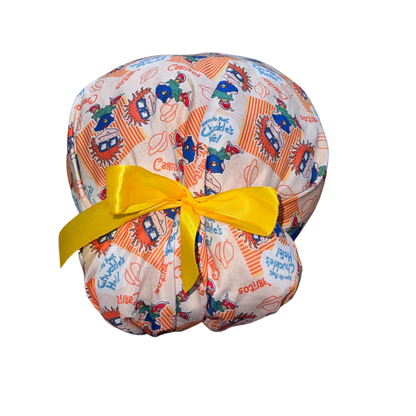Gorro Medicoquirúrgico Pediatrian Enferi Rugrats Caricatura2 Naranja Unitalla