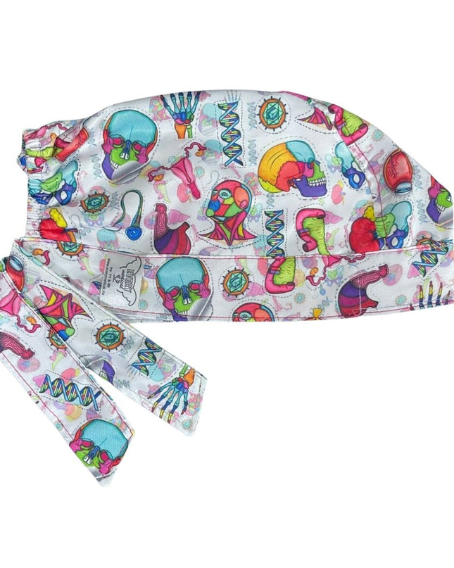 Gorro Medico Quirúrgico - Anatomía Humana - Versalius - Blanco