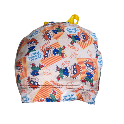 Gorro Medicoquirúrgico Pediatrian Enferi Rugrats Caricatura2 Naranja Unitalla