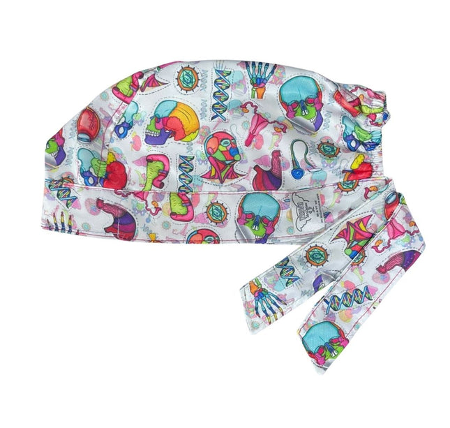 Gorro Medico Quirúrgico - Anatomía Humana - Versalius - Blanco
