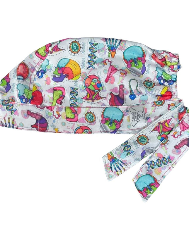 Gorro Medico Quirúrgico - Anatomía Humana - Versalius - Blanco