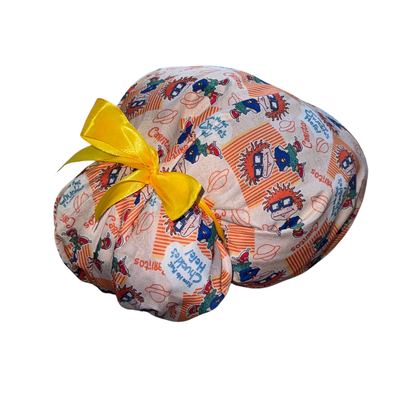 Gorro Medicoquirúrgico Pediatrian Enferi Rugrats Caricatura2 Naranja Unitalla