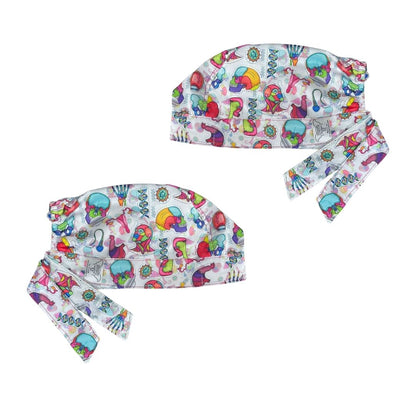 Gorro Medico Quirúrgico - Anatomía Humana - Versalius - Blanco