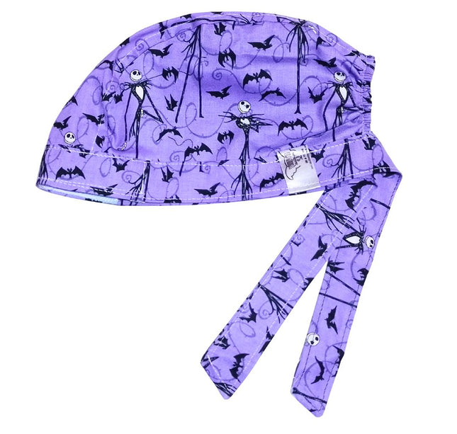 Gorro Quirúrgico Medico - El Extraño Mundo De Jack 2 morado