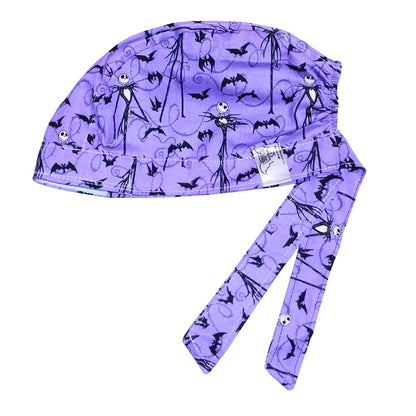 Gorro Quirúrgico Medico - El Extraño Mundo De Jack 2 morado
