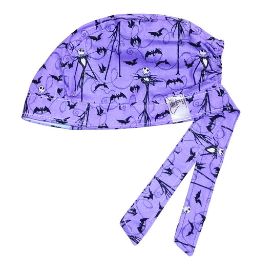 Gorro Quirúrgico Medico - El Extraño Mundo De Jack 2 morado