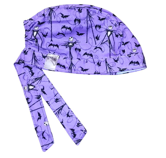 Gorro Quirúrgico Medico - El Extraño Mundo De Jack 2 morado