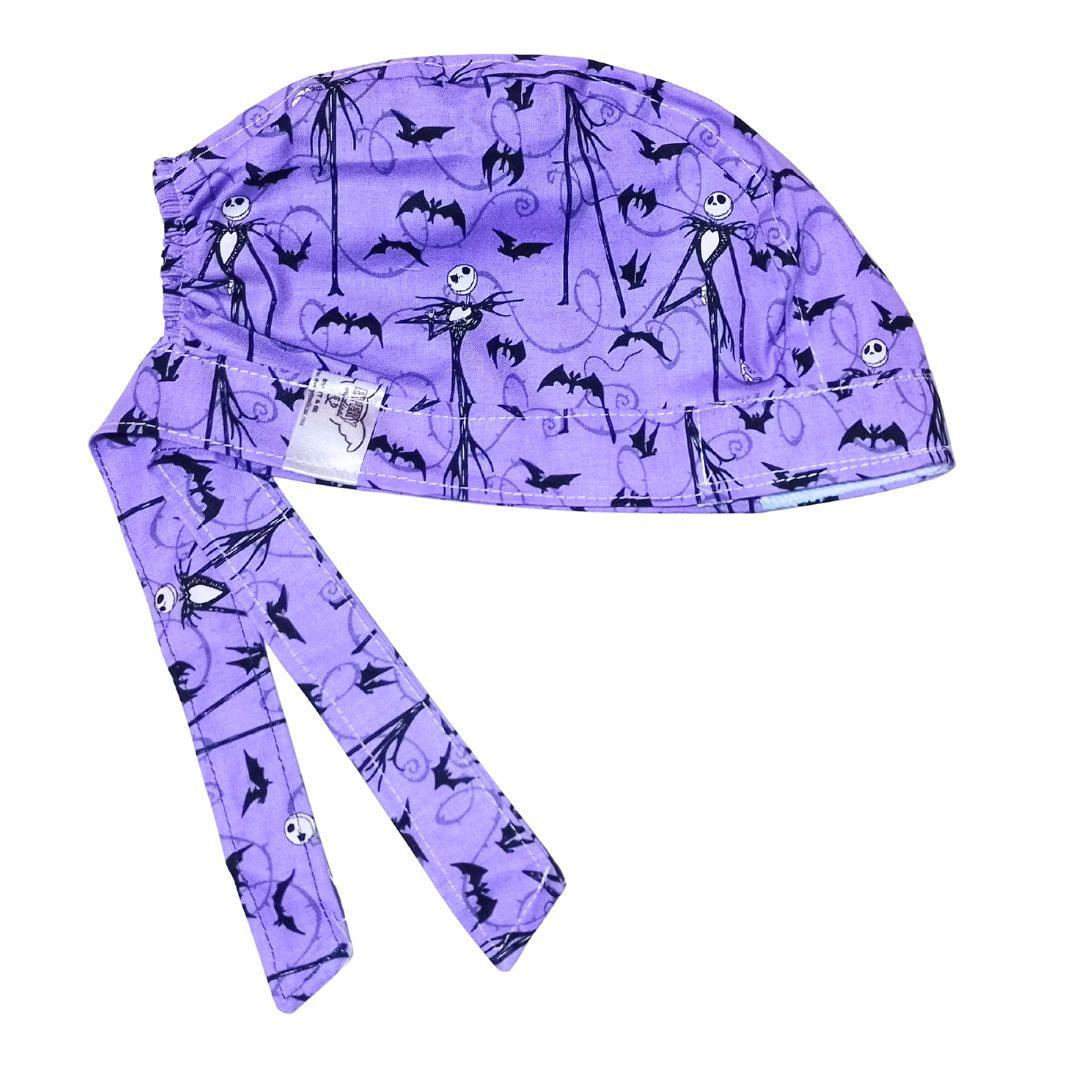 Gorro Quirúrgico Medico - El Extraño Mundo De Jack 2 morado