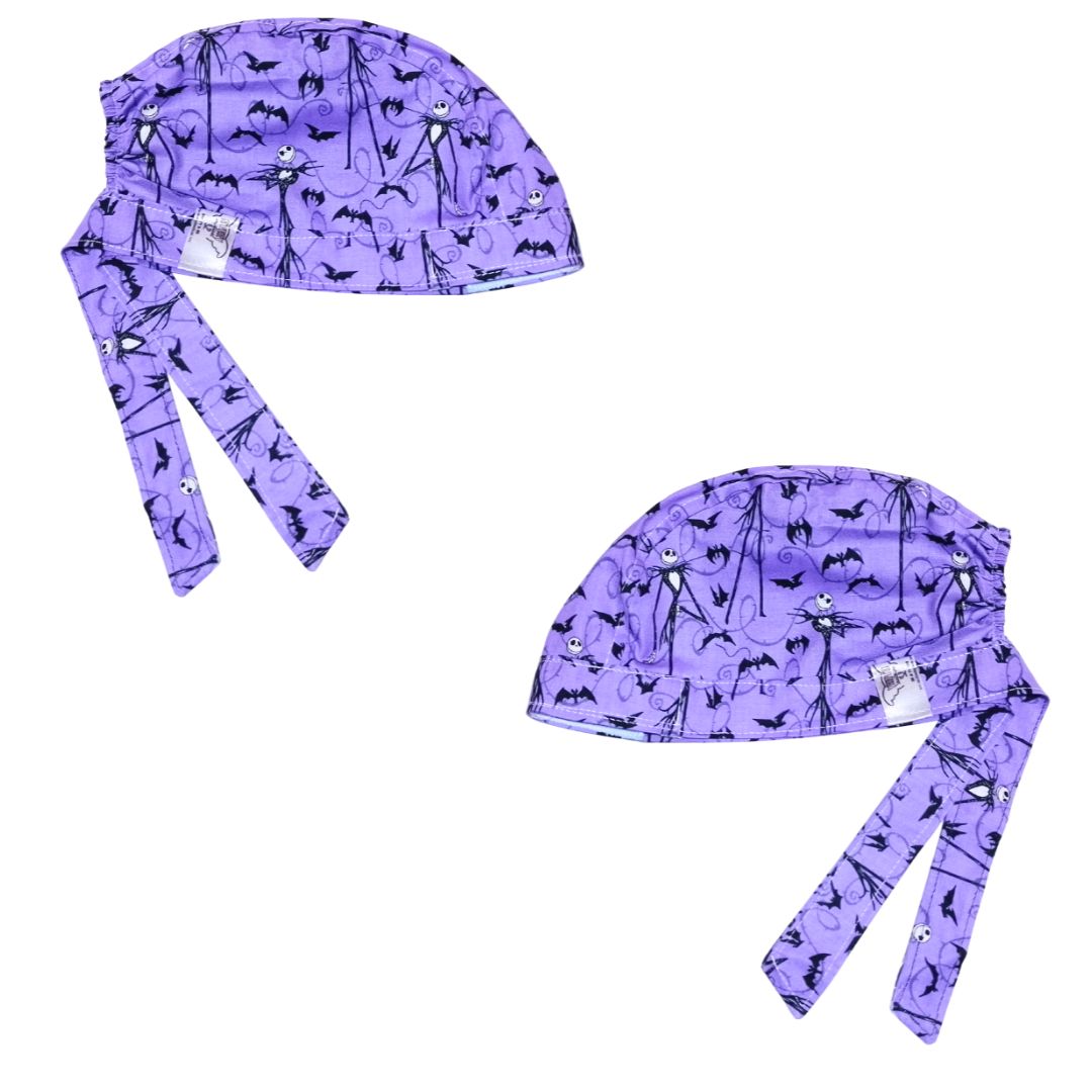 Gorro Quirúrgico Medico - El Extraño Mundo De Jack 2 morado