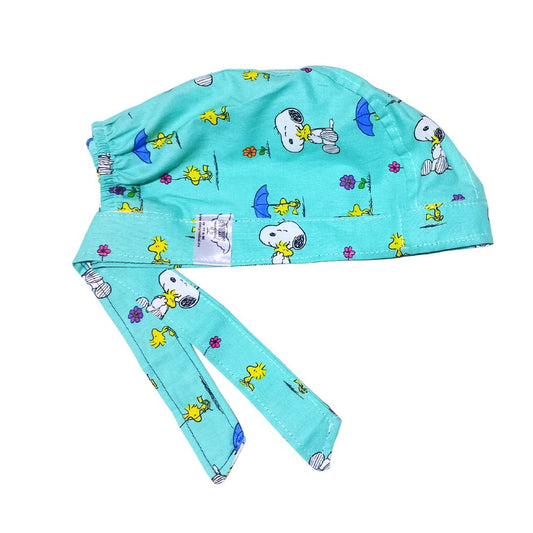 Gorro Medico Quirúrgico Enfermeria, perrito celeste