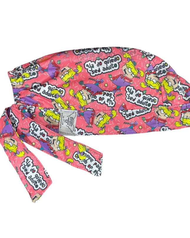 Gorro Medico Quirúrgico - Angélica Pickles - Rugrats - Color Melón