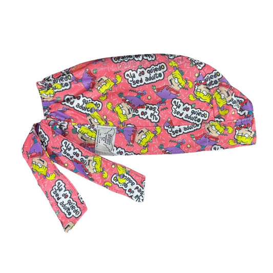 Gorro Medico Quirúrgico - Angélica Pickles - Rugrats - Color Melón