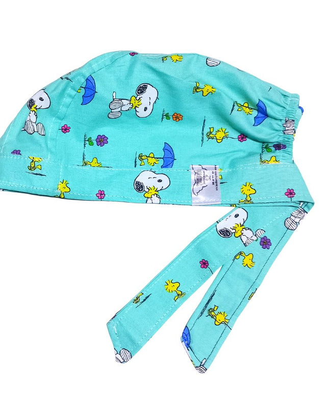 Gorro Medico Quirúrgico Enfermeria, perrito celeste