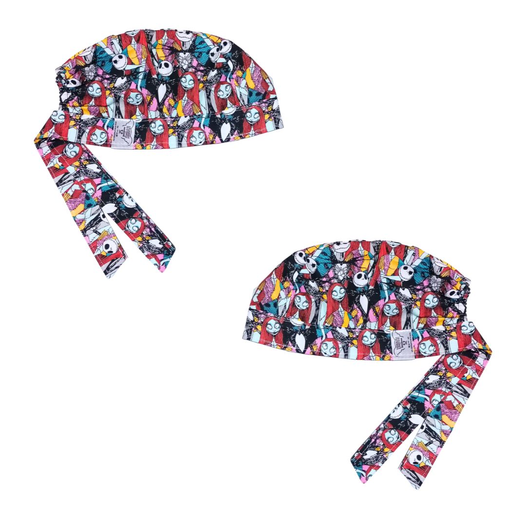 Gorro Quirúrgico Medico - El Extraño Mundo De Jack 2 Multicolor