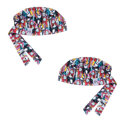 Gorro Quirúrgico Medico - El Extraño Mundo De Jack 2 Multicolor