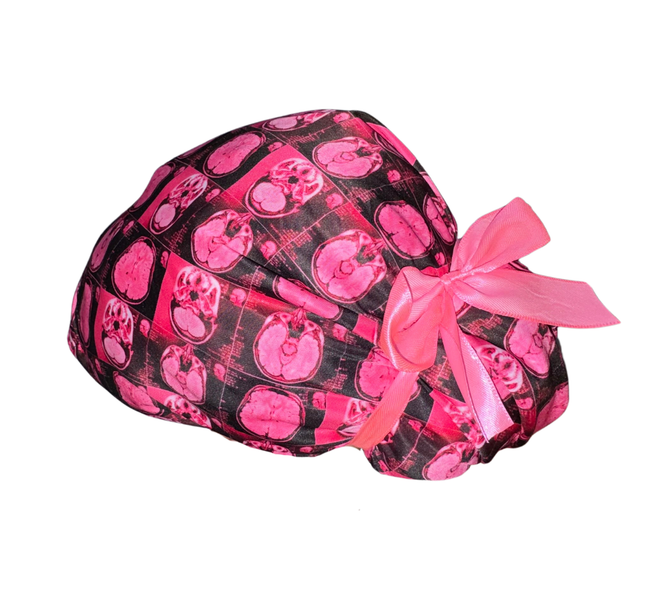 Gorro Quirúrgico Medico Enf Resonancia Magnetica- Listones Rosa Unitalla