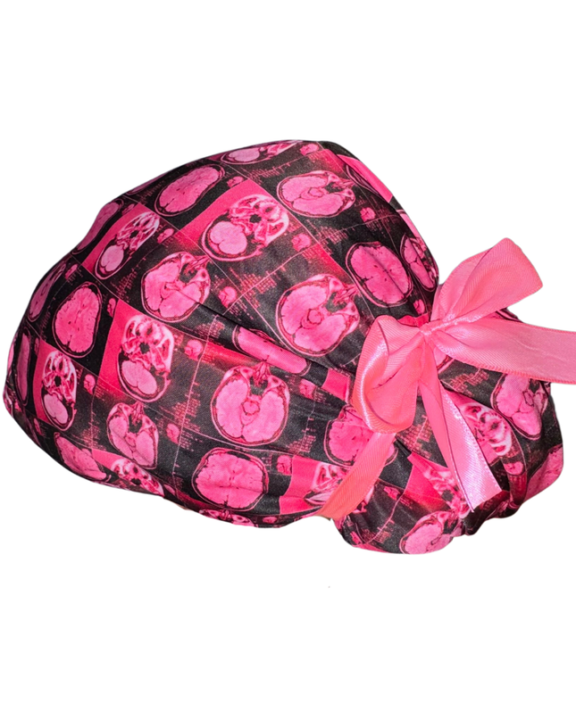 Gorro Quirúrgico Medico Enf Resonancia Magnetica- Listones Rosa Unitalla