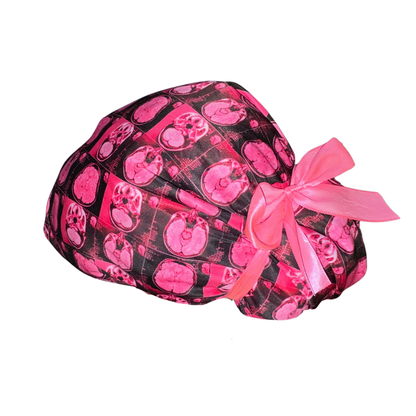 Gorro Quirúrgico Medico Enf Resonancia Magnetica- Listones Rosa Unitalla