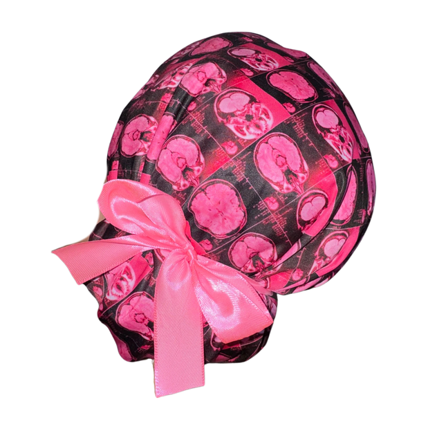 Gorro Quirúrgico Medico Enf Resonancia Magnetica- Listones Rosa Unitalla