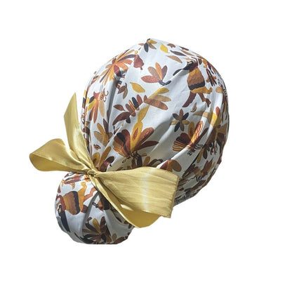 Gorro Quirúrgico - Tipo Bordado Mexicano - Listón - Beige