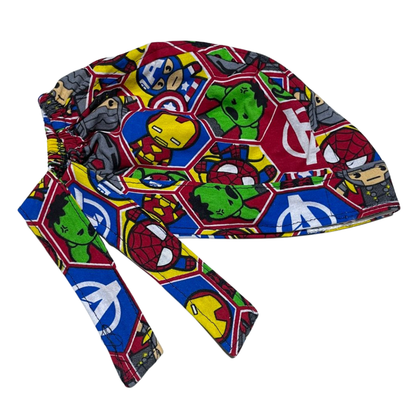 Gorro Quirúrgico Estampado Supere Completo rojo