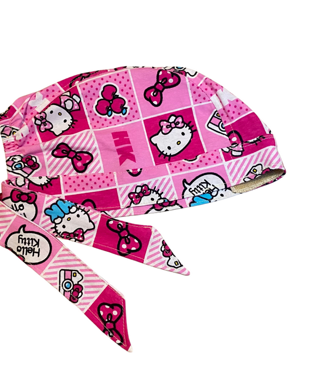 Gorro Quirúrgico Hello Kitty Rosa Cordones - Antisudor - Every Medical -  Dr. Gorrito