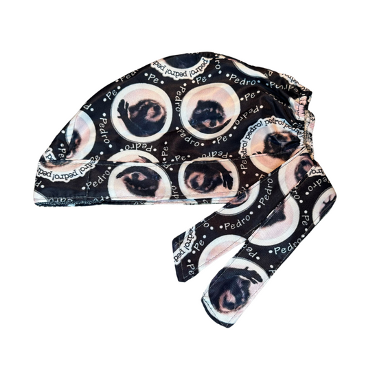 Gorro Medico Quirúrgico Mapache Pedro, Pedro, Pedro! Tiktok