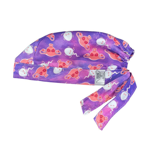 Gorro Medico Quirúrgico - Útero -Lila