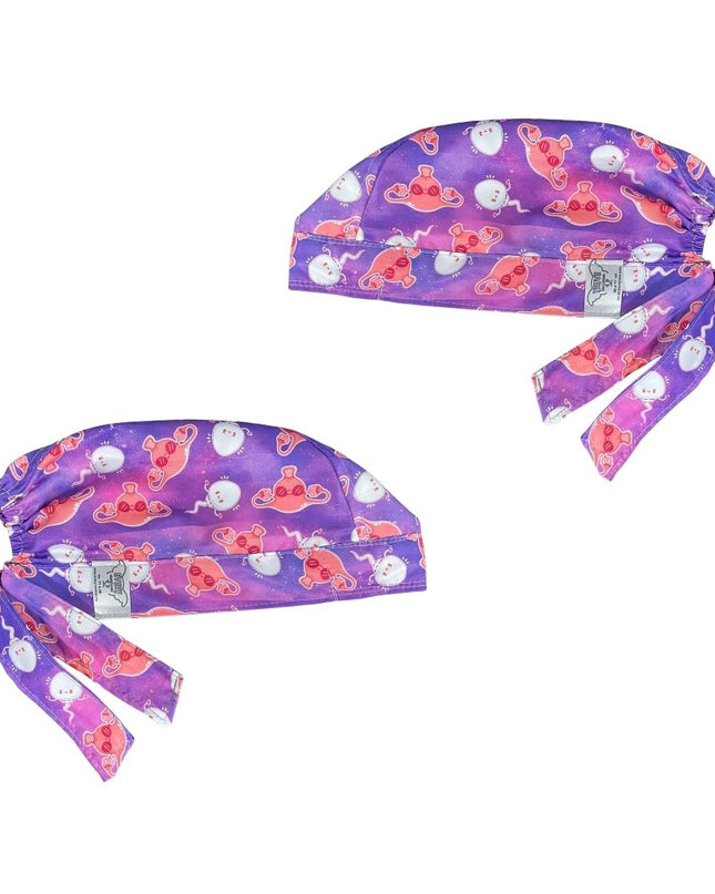 Gorro Medico Quirúrgico - Útero -Lila
