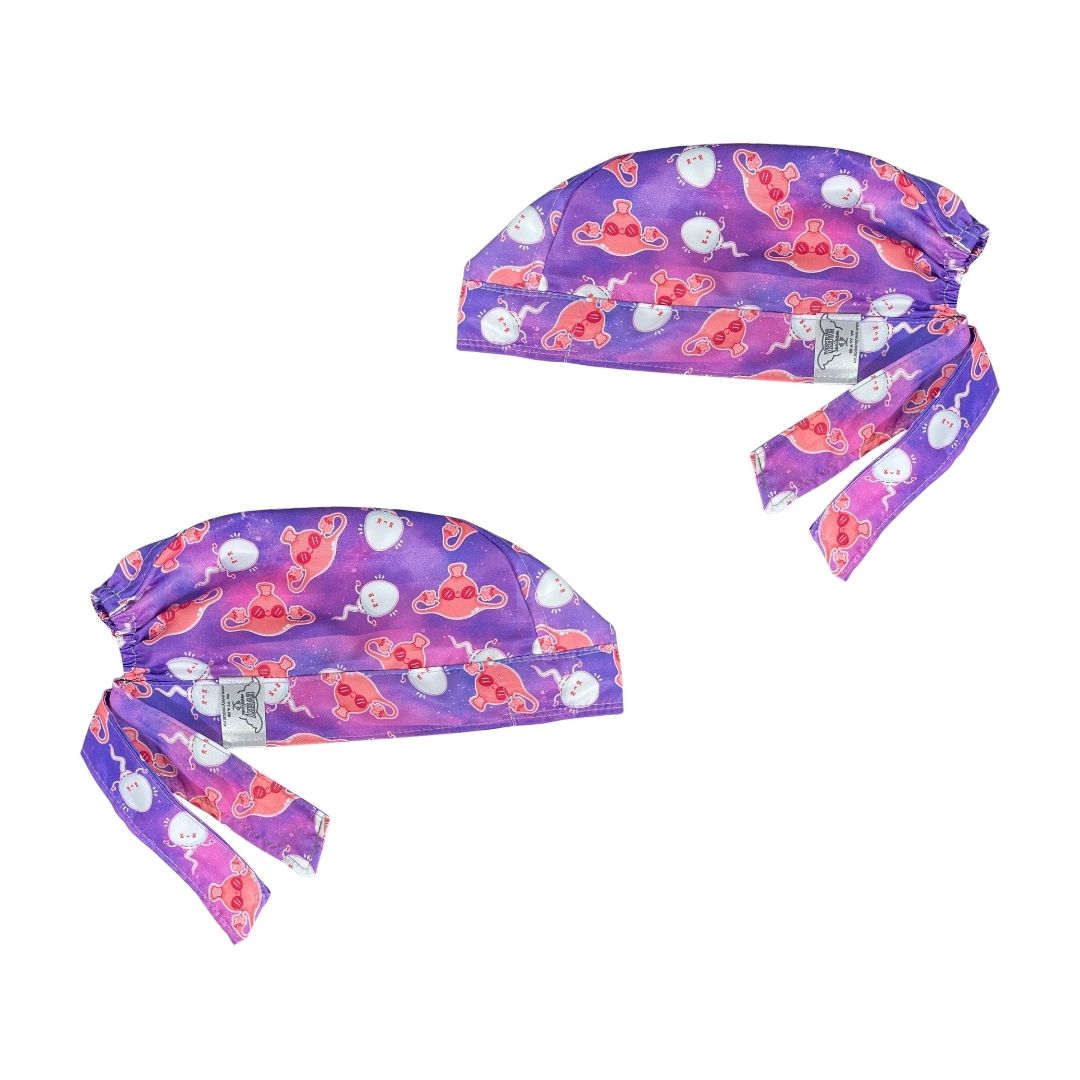 Gorro Medico Quirúrgico - Útero -Lila