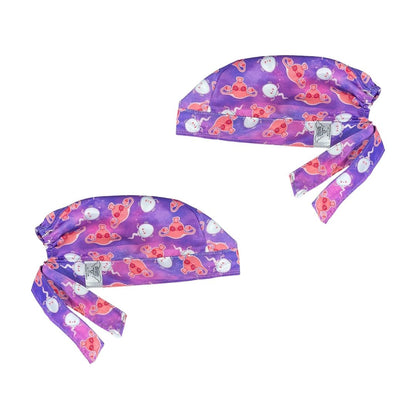 Gorro Medico Quirúrgico - Útero -Lila
