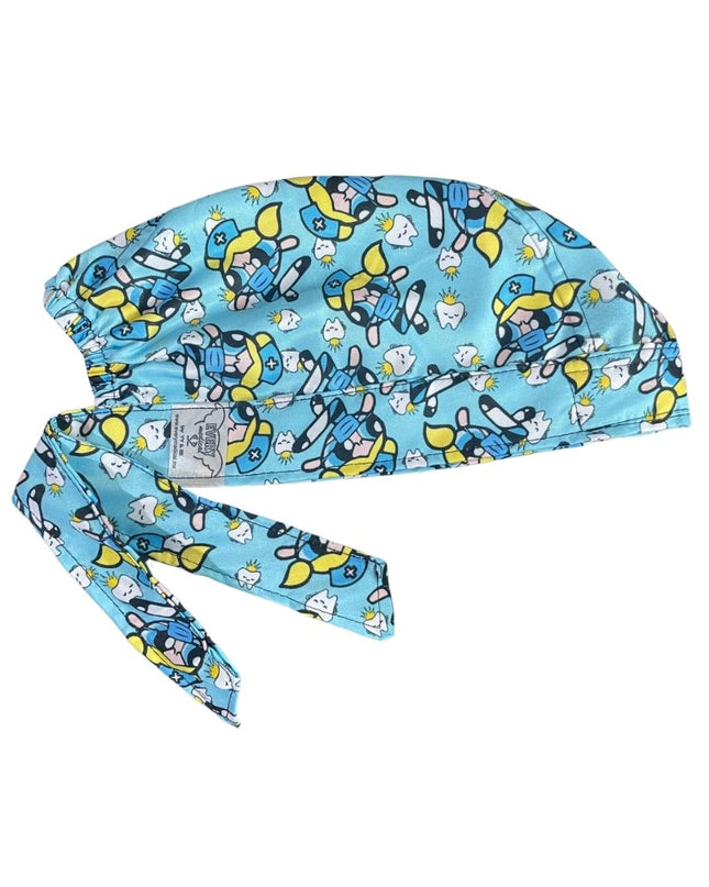Gorro Medico Quirúrgico - Las Chicas Super Poderosas - Burbuja - Azul