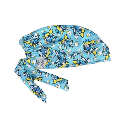 Gorro Medico Quirúrgico - Las Chicas Super Poderosas - Burbuja - Azul