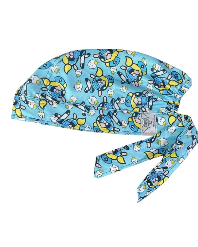 Gorro Medico Quirúrgico - Las Chicas Super Poderosas - Burbuja - Azul