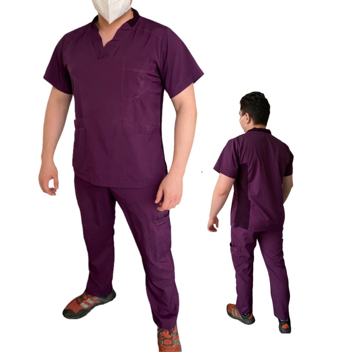 Uniforme Quirúrgico - Hombre -  Uva - Modelo Puebla