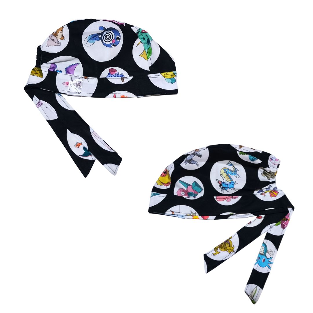 Gorro Medico Quirúrgico CARICATURA ANIMALITOS EN ESFERAS