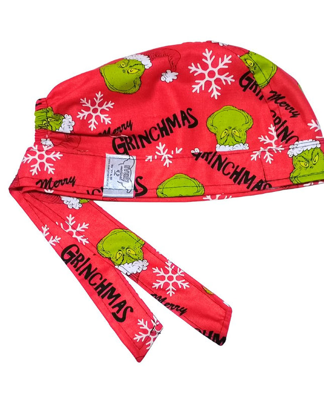 Gorro Medico Quirúrgico NAVIDAD, ODIO LA NAVIDAD Rojo2